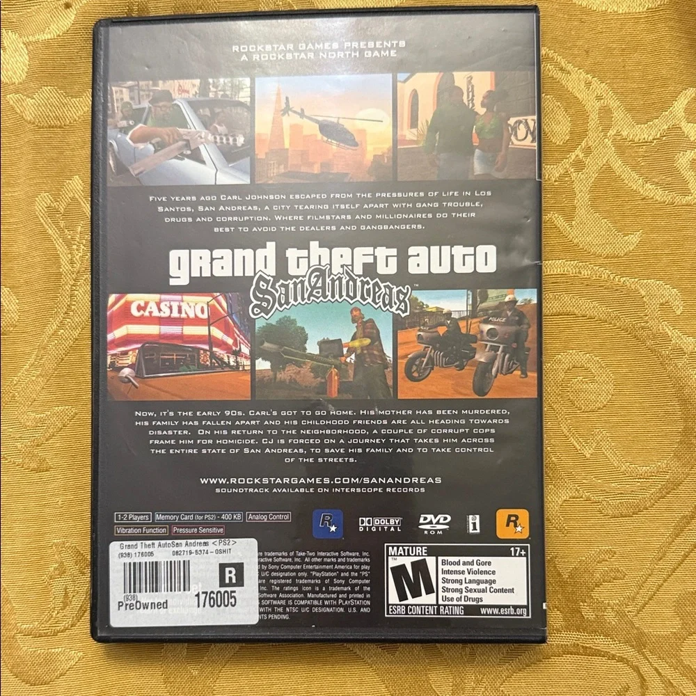 Sony PlayStation 2 Grand Theft Auto: San Andreas - Black Case
